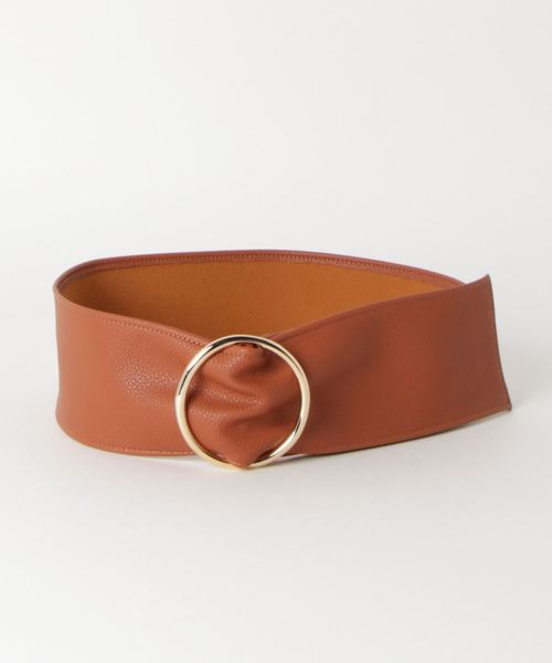 MIIA（ミーア）の「リングベルト（ベルト・レディース・ブラック/モカ・FREE）」の2枚目の写真