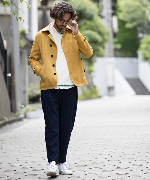 CAMBIO（カンビオ）の「mj6581-ウールメルトンシングルPコート