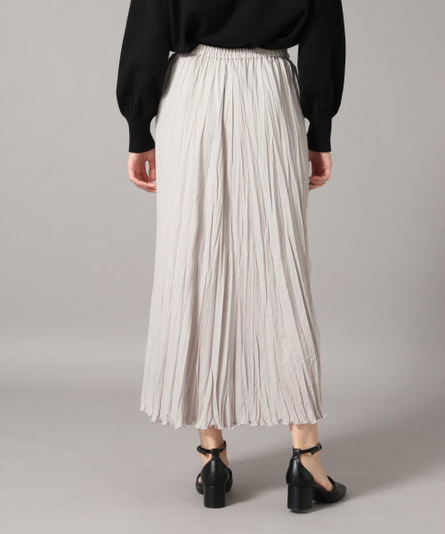 LOWRYS FARM（ローリーズファーム）の「サテンワッシャープリーツスカート　855005（スカート・レディース・ブラック/グレー/イエロー/ブルー・FREE）」の7枚目の写真