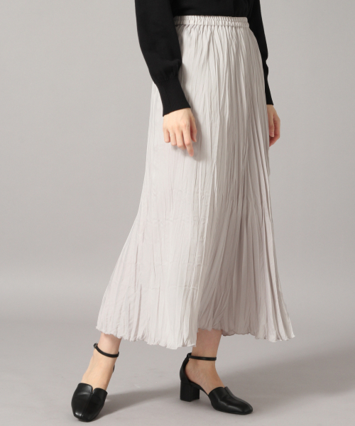 LOWRYS FARM（ローリーズファーム）の「サテンワッシャープリーツスカート　855005（スカート・レディース・ブラック/グレー/イエロー/ブルー・FREE）」の16枚目の写真