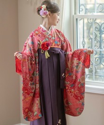 簡単着付けの刺繍入り袴セット