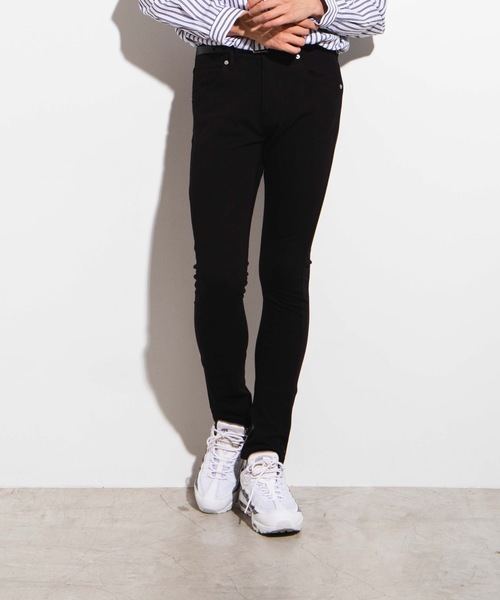 WEGO（ウィゴー）の「WEGO/Active Stretch起毛スーパースキニーパンツ（チノパンツ・メンズ・ブラック/ベージュ/ワイン・MEDIUM/LARGE）」の2枚目の写真