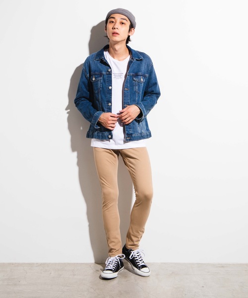 WEGO（ウィゴー）の「WEGO/Active Stretch起毛スーパースキニーパンツ（チノパンツ・メンズ・ブラック/ベージュ/ワイン・MEDIUM/LARGE）」の6枚目の写真