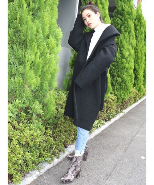 GYDA(ジェイダ)の「リブタートルニットTOPS(ニット/セーター・レディース・ブラック/オフホワイト/オレンジ・FREE)」の21枚目の写真