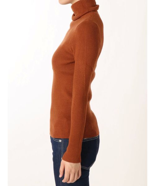 GYDA(ジェイダ)の「リブタートルニットTOPS(ニット/セーター・レディース・ブラック/オフホワイト/オレンジ・FREE)」の10枚目の写真