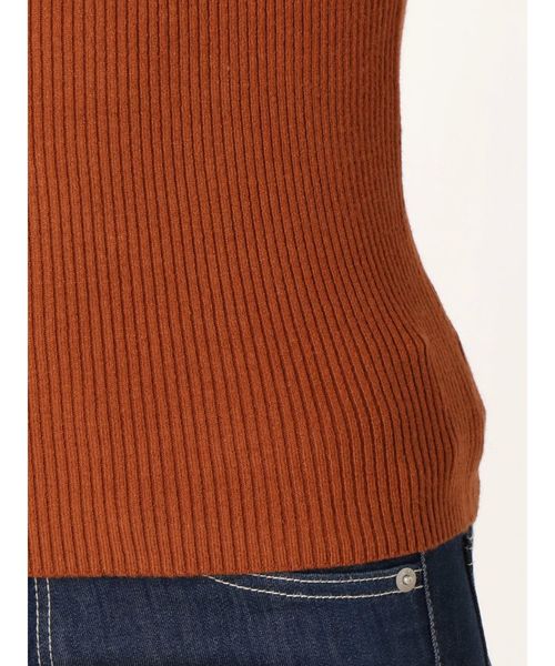 GYDA(ジェイダ)の「リブタートルニットTOPS(ニット/セーター・レディース・ブラック/オフホワイト/オレンジ・FREE)」の15枚目の写真