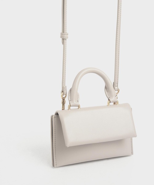 CHARLES & KEITH（チャールズ & キース）の「レクタングラー ベルトバッグ / Rectangular Belt Bag（ショルダーバッグ・レディース・ブラウン/マルチ/アイボリー・S）」の10枚目の写真