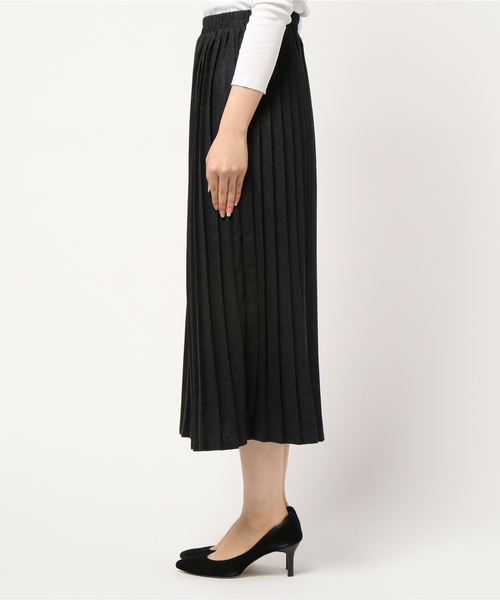 rps（アールピーエス）の「起毛プリーツスカート（スカート・レディース・チャコールグレー/ダークグリーン/ボルドー/キャメル・M）」の8枚目の写真