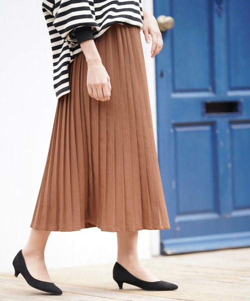 rps（アールピーエス）の「起毛プリーツスカート（スカート・レディース・チャコールグレー/ダークグリーン/ボルドー/キャメル・M）」の17枚目の写真