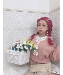 Swankiss�i�X�����L�X�j�́uDR flower ribbon C/D�i�J�[�f�B�K���j�v