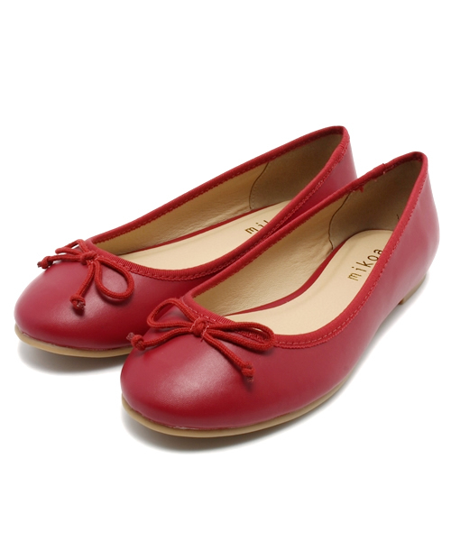 LOWRYS FARM（ローリーズファーム）の「○●mikoa LOWRYS FARM●○フェイクレザーベーシックバレエ　549812（バレエシューズ・レディース・ブラック/ブルー/レッド/ゴールド/オフホワイト/エンジ・MEDIUM/SMALL/LARGE）」の4枚目の写真