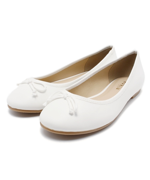 LOWRYS FARM（ローリーズファーム）の「○●mikoa LOWRYS FARM●○フェイクレザーベーシックバレエ　549812（バレエシューズ・レディース・ブラック/ブルー/レッド/ゴールド/オフホワイト/エンジ・MEDIUM/SMALL/LARGE）」の2枚目の写真