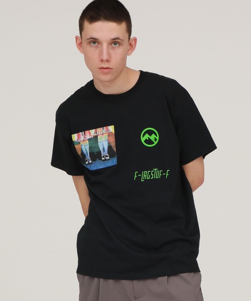 F-LAGSTUF-F（フラグスタフ）の「【F-LAGSTUF-F】TWIN Tee / 20SS-FS-66（Tシャツ/カットソー・メンズ・ホワイト/ブラック・MEDIUM/LARGE/LL）」の9枚目の写真
