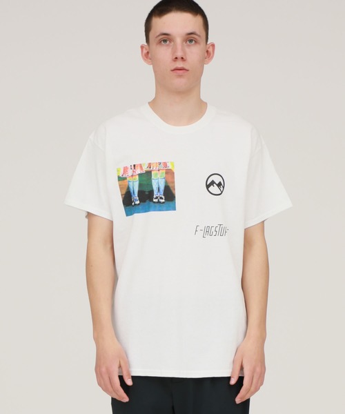 F-LAGSTUF-F（フラグスタフ）の「【F-LAGSTUF-F】TWIN Tee / 20SS-FS-66（Tシャツ/カットソー・メンズ・ホワイト/ブラック・MEDIUM/LARGE/LL）」の5枚目の写真