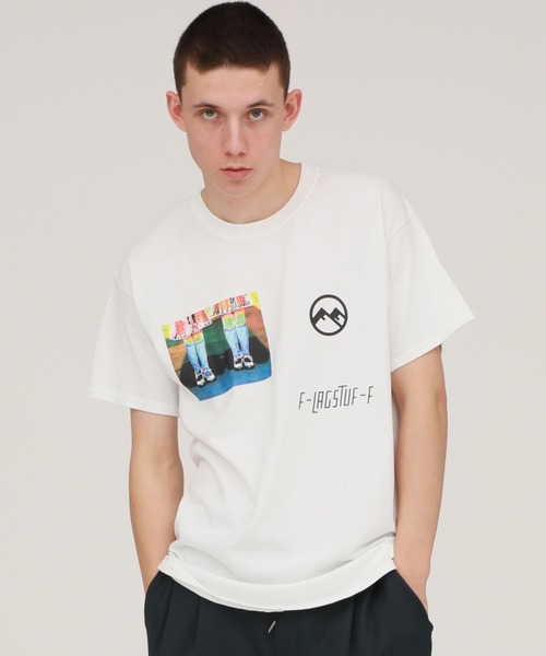 F-LAGSTUF-F（フラグスタフ）の「【F-LAGSTUF-F】TWIN Tee / 20SS-FS-66（Tシャツ/カットソー・メンズ・ホワイト/ブラック・MEDIUM/LARGE/LL）」の19枚目の写真