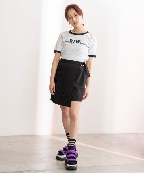 WEGO(ウィゴー)の「WEGO/プリーツドッキングスカパン(スカート・レディース・ブラック・FREE)」の4枚目の写真