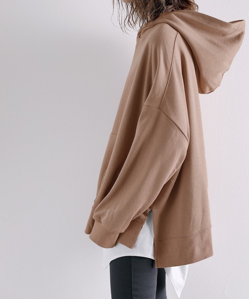 classicalelf（クラシカルエルフ）の「【セットアップ】無地プルオーバー半袖パーカーor長袖パーカー+キャミソール 2点セットアップ（パーカー・レディース・グリーン系その他2/ブラック系その他2/ブラウン系その他2/ブラック系その他/ブラウン系その他/ベージュ系その他/ベージュ系その他2/グリーン系その他/ホワイト系その他2・LARGE/MEDIUM/X-LARGE）」の11枚目の写真