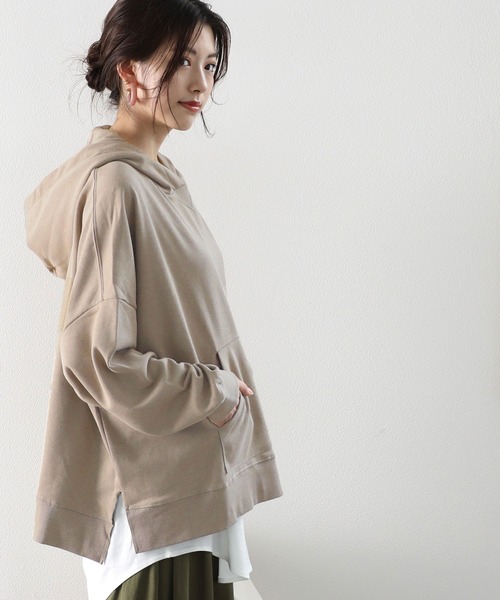 classicalelf（クラシカルエルフ）の「【セットアップ】無地プルオーバー半袖パーカーor長袖パーカー+キャミソール 2点セットアップ（パーカー・レディース・グリーン系その他2/ブラック系その他2/ブラウン系その他2/ブラック系その他/ブラウン系その他/ベージュ系その他/ベージュ系その他2/グリーン系その他/ホワイト系その他2・LARGE/MEDIUM/X-LARGE）」の19枚目の写真