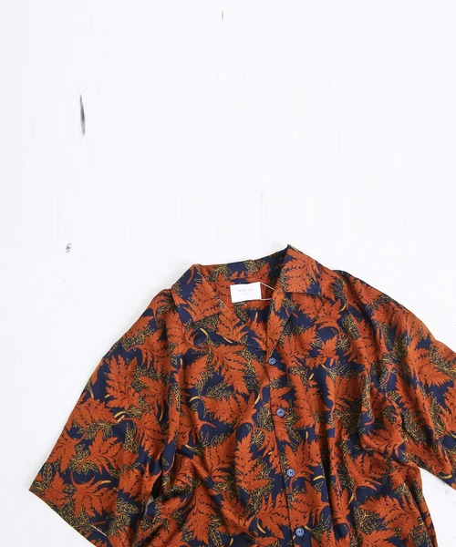 antiqua(アンティカ)の「リーフ柄シャツ(シャツ/ブラウス・レディース・ブルー系その他・FREE)」の6枚目の写真