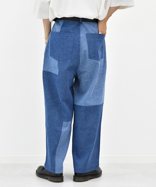 kutir（クティール）の「パッチワークワイドデニムパンツ（その他パンツ・メンズ・ライトブルー/オフホワイト・SMALL/MEDIUM/LARGE）」の19枚目の写真