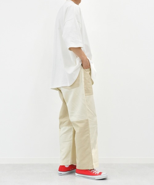 kutir（クティール）の「パッチワークワイドデニムパンツ（その他パンツ・メンズ・ライトブルー/オフホワイト・SMALL/MEDIUM/LARGE）」の10枚目の写真