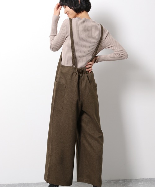 LAKOLE（ラコレ）の「カオチンツイルサロペット / LAKOLE（サロペット/オーバーオール・レディース・ダークブラウン/ブラウン/ライトベージュ・SMALL/MEDIUM）」の3枚目の写真
