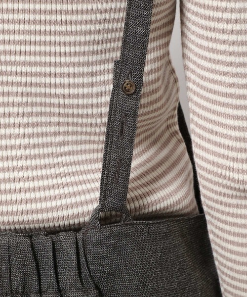 LAKOLE（ラコレ）の「カオチンツイルサロペット / LAKOLE（サロペット/オーバーオール・レディース・ダークブラウン/ブラウン/ライトベージュ・SMALL/MEDIUM）」の18枚目の写真