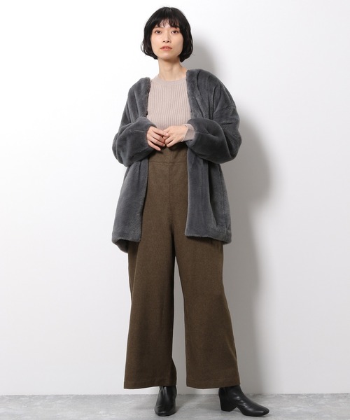 LAKOLE（ラコレ）の「カオチンツイルサロペット / LAKOLE（サロペット/オーバーオール・レディース・ダークブラウン/ブラウン/ライトベージュ・SMALL/MEDIUM）」の4枚目の写真