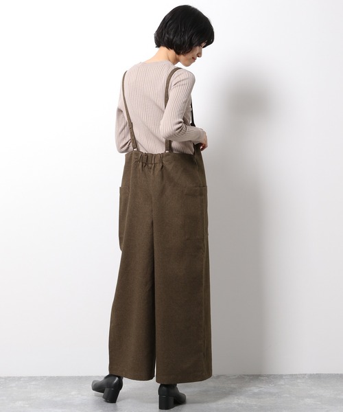 LAKOLE（ラコレ）の「カオチンツイルサロペット / LAKOLE（サロペット/オーバーオール・レディース・ダークブラウン/ブラウン/ライトベージュ・SMALL/MEDIUM）」の6枚目の写真