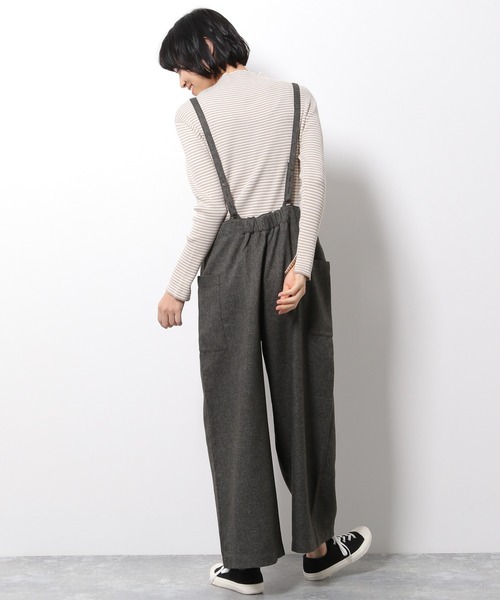 LAKOLE（ラコレ）の「カオチンツイルサロペット / LAKOLE（サロペット/オーバーオール・レディース・ダークブラウン/ブラウン/ライトベージュ・SMALL/MEDIUM）」の10枚目の写真