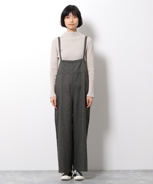 LAKOLE（ラコレ）の「カオチンツイルサロペット / LAKOLE（サロペット/オーバーオール・レディース・ダークブラウン/ブラウン/ライトベージュ・SMALL/MEDIUM）」の12枚目の写真