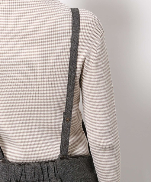 LAKOLE（ラコレ）の「カオチンツイルサロペット / LAKOLE（サロペット/オーバーオール・レディース・ダークブラウン/ブラウン/ライトベージュ・SMALL/MEDIUM）」の17枚目の写真