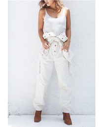 ALEXIA STAM | 【ViVi 1月号、JJ 1月号掲載】Front Button Denim Jumpsuit/フロントボタンデニムジャンプスーツ(つなぎ/オールインワン)