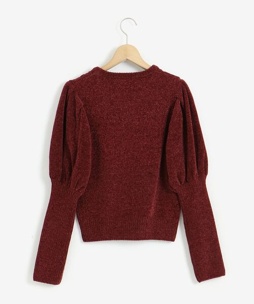MAJESTIC LEGON(マジェスティックレゴン)の「モールパワショルニット(ニット/セーター・レディース・ピンク/アイボリー/ブラック/ボルドー/グリーン・MEDIUM)」の10枚目の写真