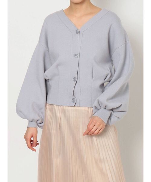 dazzlin（ダズリン）の「2WAYタックカーデニットトップス（カーディガン/ボレロ・レディース・ブラウン/オフホワイト/ピンク/ブルー/グリーン・FREE）」の10枚目の写真