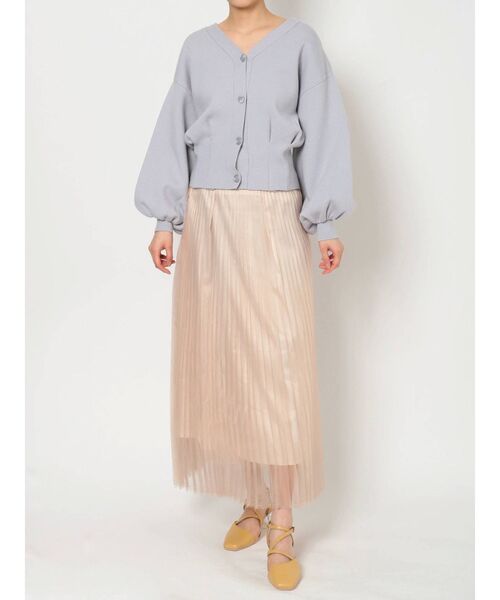 dazzlin（ダズリン）の「2WAYタックカーデニットトップス（カーディガン/ボレロ・レディース・ブラウン/オフホワイト/ピンク/ブルー/グリーン・FREE）」の11枚目の写真