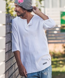 mt6962-Thermal Henry Neck Half Sleeve Cut sew カットソー