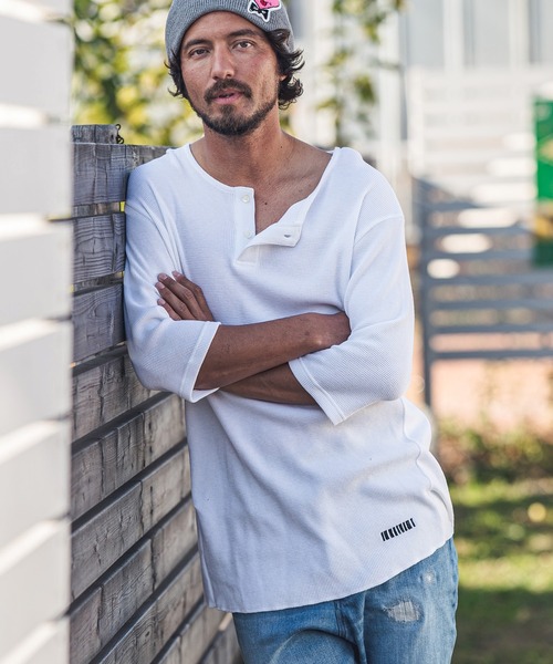 felkod(フィルコッド)の「mt6962-Thermal Henry Neck Half Sleeve Cut sew カットソー(Tシャツ/カットソー・メンズ・ホワイト/ブラック/トップグレー・S/M/L)」の12枚目の写真