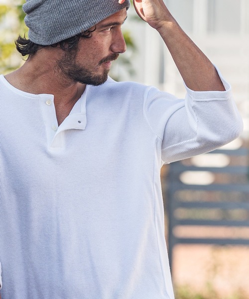 felkod(フィルコッド)の「mt6962-Thermal Henry Neck Half Sleeve Cut sew カットソー(Tシャツ/カットソー・メンズ・ホワイト/ブラック/トップグレー・S/M/L)」の14枚目の写真
