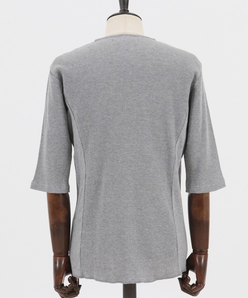 felkod(フィルコッド)の「mt6962-Thermal Henry Neck Half Sleeve Cut sew カットソー(Tシャツ/カットソー・メンズ・ホワイト/ブラック/トップグレー・S/M/L)」の7枚目の写真
