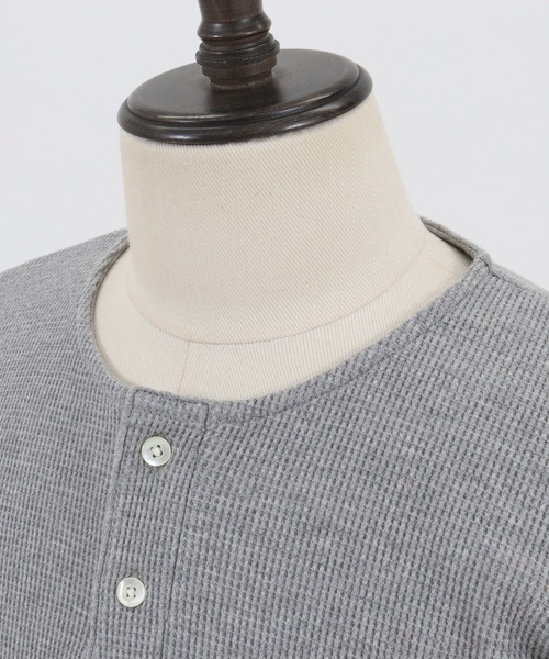 felkod(フィルコッド)の「mt6962-Thermal Henry Neck Half Sleeve Cut sew カットソー(Tシャツ/カットソー・メンズ・ホワイト/ブラック/トップグレー・S/M/L)」の5枚目の写真