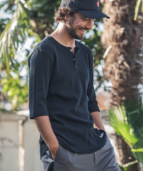felkod(フィルコッド)の「mt6962-Thermal Henry Neck Half Sleeve Cut sew カットソー(Tシャツ/カットソー・メンズ・ホワイト/ブラック/トップグレー・S/M/L)」の22枚目の写真