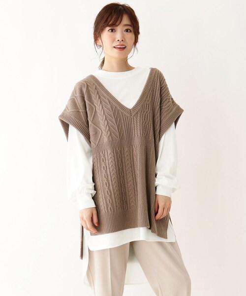 セール Tワンピ付きゆるニットベストセット ワンピース Shoo La Rue シューラルー のファッション通販 Zozotown