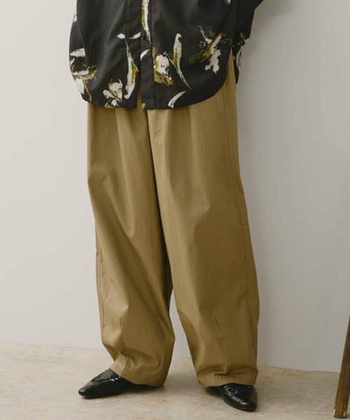 Libra Cue(リブラ キュー)の「サーカスコットンパンツ(チノパンツ・レディース・カーキ/ブラック/ベージュ/ホワイト/チャコールグレー/オリーブ/ネイビー/ブルーグレー/アイボリー/ブラウン・FREE/2)」の21枚目の写真