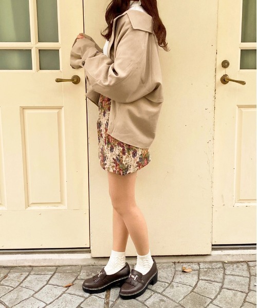 apres jour（アプレジュール）の「ショートトレンチコート【ZOZOTOWN限定アイテム】（トレンチコート・レディース・ミント/ベージュ/ライトベージュ・フリー/X-LARGE）」の13枚目の写真