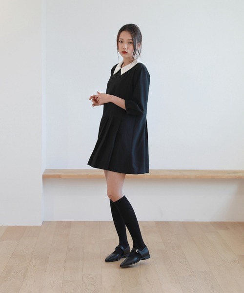 by muni:r（バイ ムニール）の「デイリーに履きやすいシンプルなメリージェーンフラットシューズ（ローファー・レディース・ブラック/ブラウン・23.0cm/24.0cm/25.0cm）」の14枚目の写真