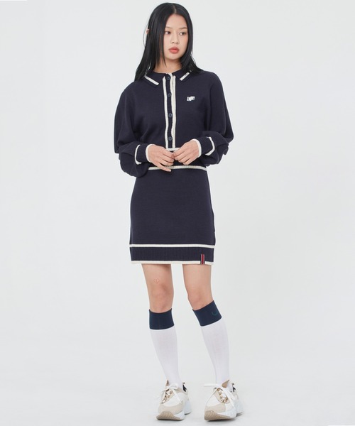 ☆人気☆【ROMANTIC CROWN】☆バルーン袖 ニットワンピー.ス☆ ROMANTIC CROWN WOMAN】BALLOON SLEEVE KNIT DRESS
