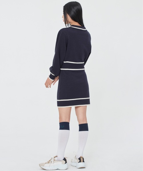 ☆人気☆【ROMANTIC CROWN】☆バルーン袖 ニットワンピー.ス☆ ROMANTIC CROWN WOMAN】BALLOON SLEEVE KNIT DRESS