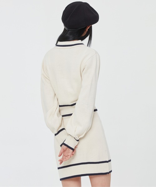 ROMANTIC CROWN WOMAN】BALLOON SLEEVE KNIT DRESS