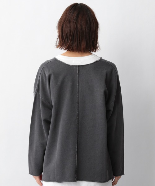 LEPSIM（レプシィム）の「ビンテージライクプルオーバー　930068（スウェット・レディース・チャコールグレー/ブルー/キナリ・FREE）」の10枚目の写真